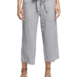 Sanctuary 100% Linen Cropped Tiki Stripe Pants Sz 25